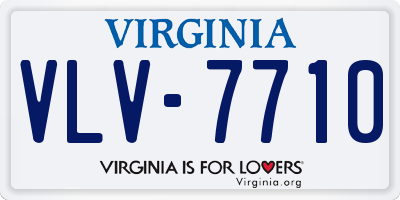 VA license plate VLV7710