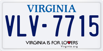 VA license plate VLV7715