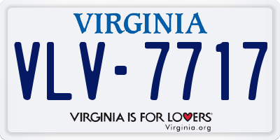 VA license plate VLV7717