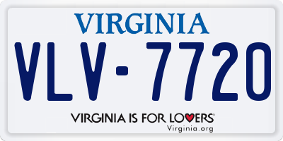 VA license plate VLV7720