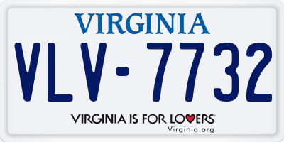 VA license plate VLV7732