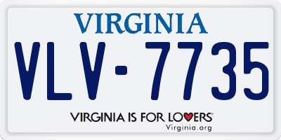 VA license plate VLV7735