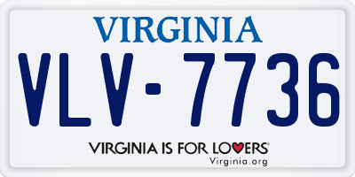 VA license plate VLV7736