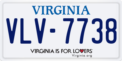 VA license plate VLV7738