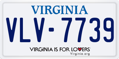 VA license plate VLV7739