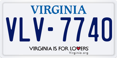 VA license plate VLV7740