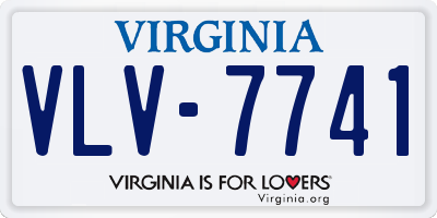 VA license plate VLV7741