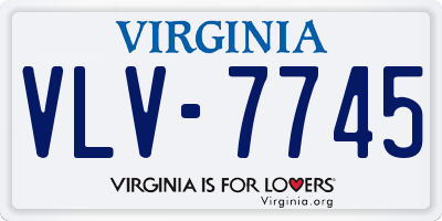 VA license plate VLV7745