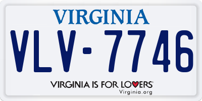 VA license plate VLV7746