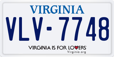 VA license plate VLV7748