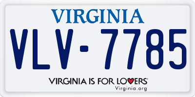 VA license plate VLV7785