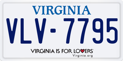 VA license plate VLV7795