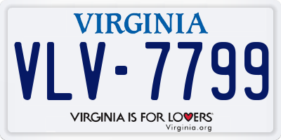 VA license plate VLV7799