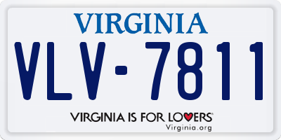 VA license plate VLV7811