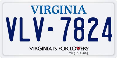 VA license plate VLV7824