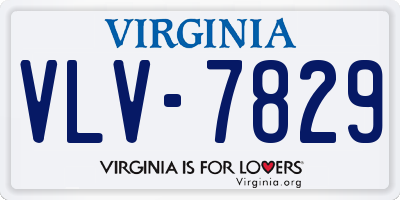 VA license plate VLV7829