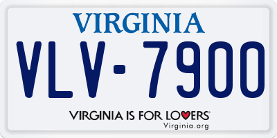 VA license plate VLV7900