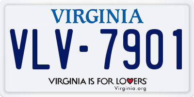 VA license plate VLV7901