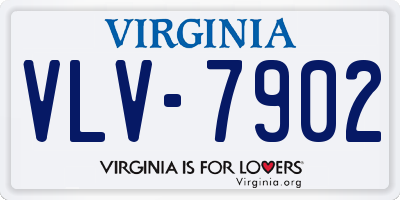 VA license plate VLV7902