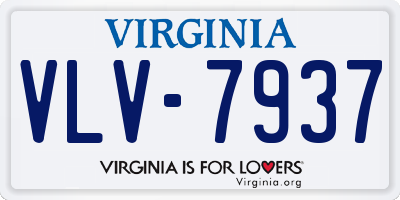 VA license plate VLV7937