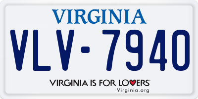 VA license plate VLV7940