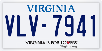 VA license plate VLV7941