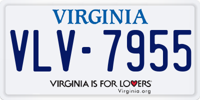 VA license plate VLV7955