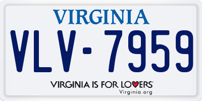 VA license plate VLV7959