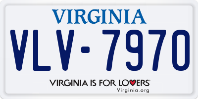 VA license plate VLV7970