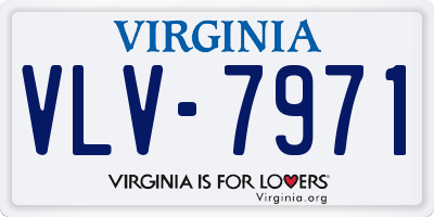 VA license plate VLV7971