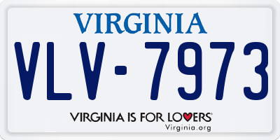 VA license plate VLV7973