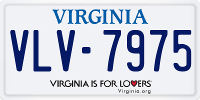 VA license plate VLV7975