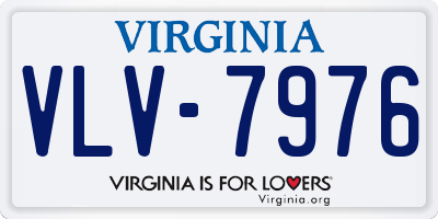 VA license plate VLV7976