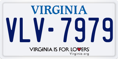 VA license plate VLV7979