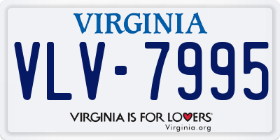 VA license plate VLV7995