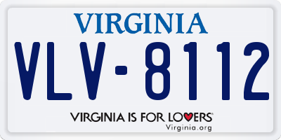 VA license plate VLV8112