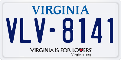 VA license plate VLV8141