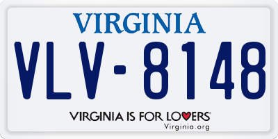 VA license plate VLV8148