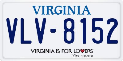 VA license plate VLV8152