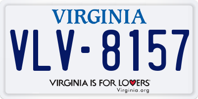 VA license plate VLV8157