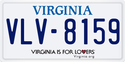 VA license plate VLV8159