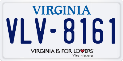 VA license plate VLV8161