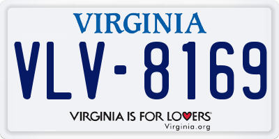 VA license plate VLV8169