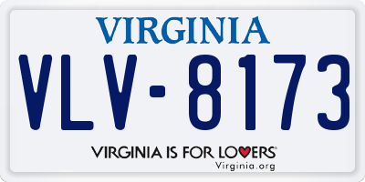 VA license plate VLV8173