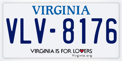 VA license plate VLV8176