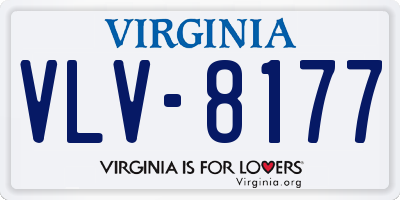 VA license plate VLV8177