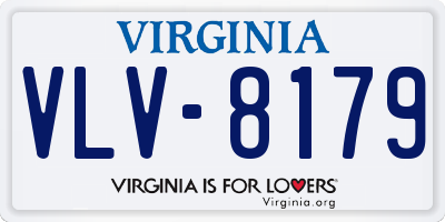 VA license plate VLV8179