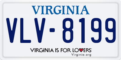 VA license plate VLV8199