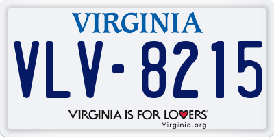 VA license plate VLV8215