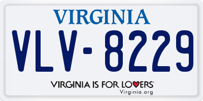 VA license plate VLV8229